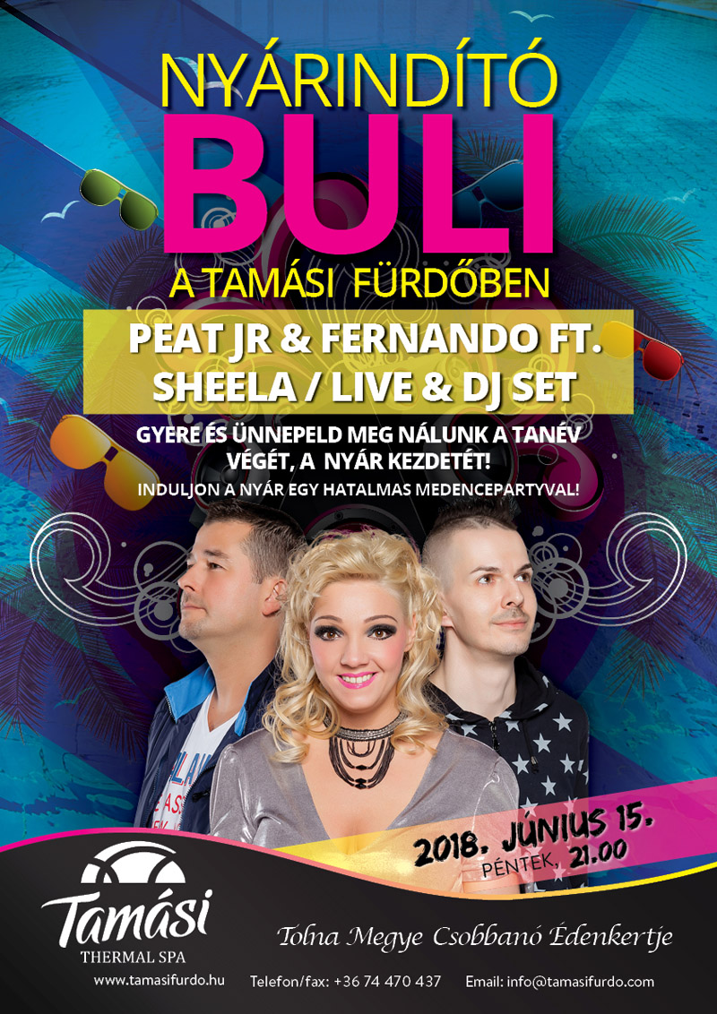 Nyárindító buli a Tamási Fürdőben