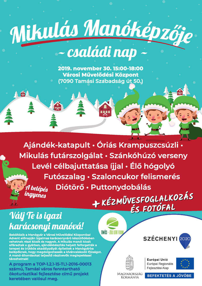 MIKULÁS MANÓKÉPZŐJE CSALÁDI NAP
