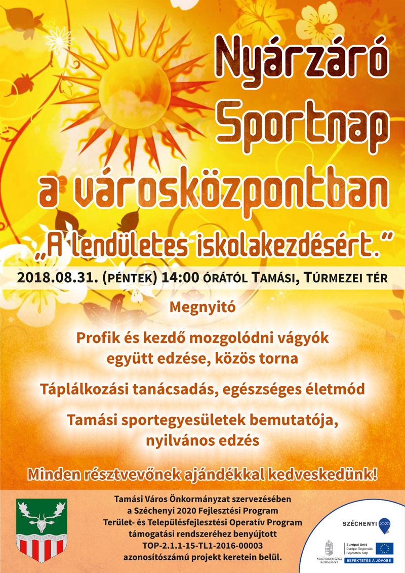 Nyárzáró Sportnap a városközpontban
