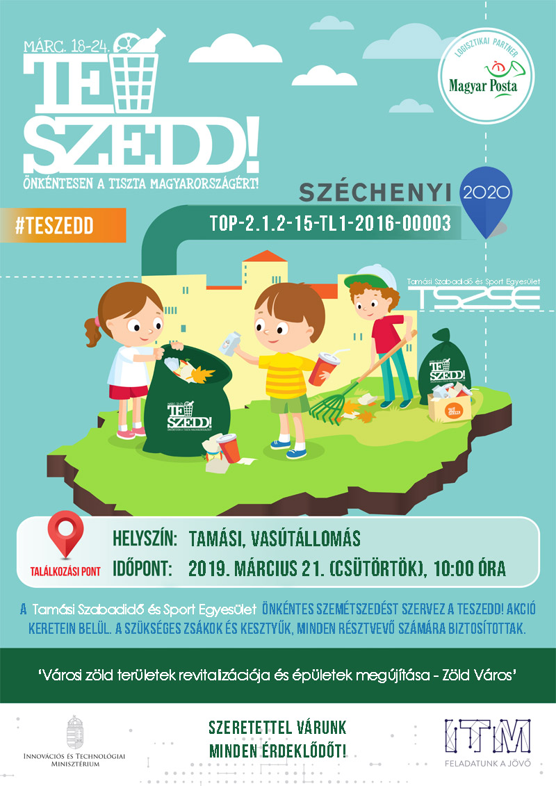 TeSzedd Akció Tamásiban - 2019.03.21.