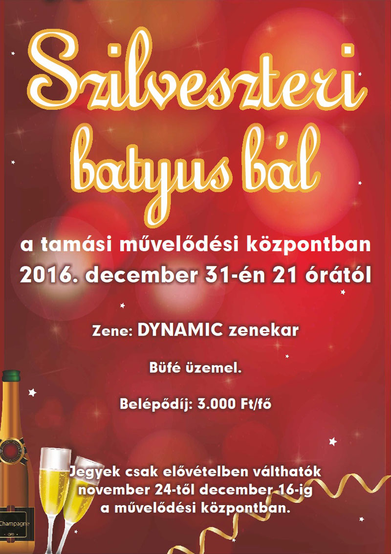 Szilveszteri batyus bál 2016
