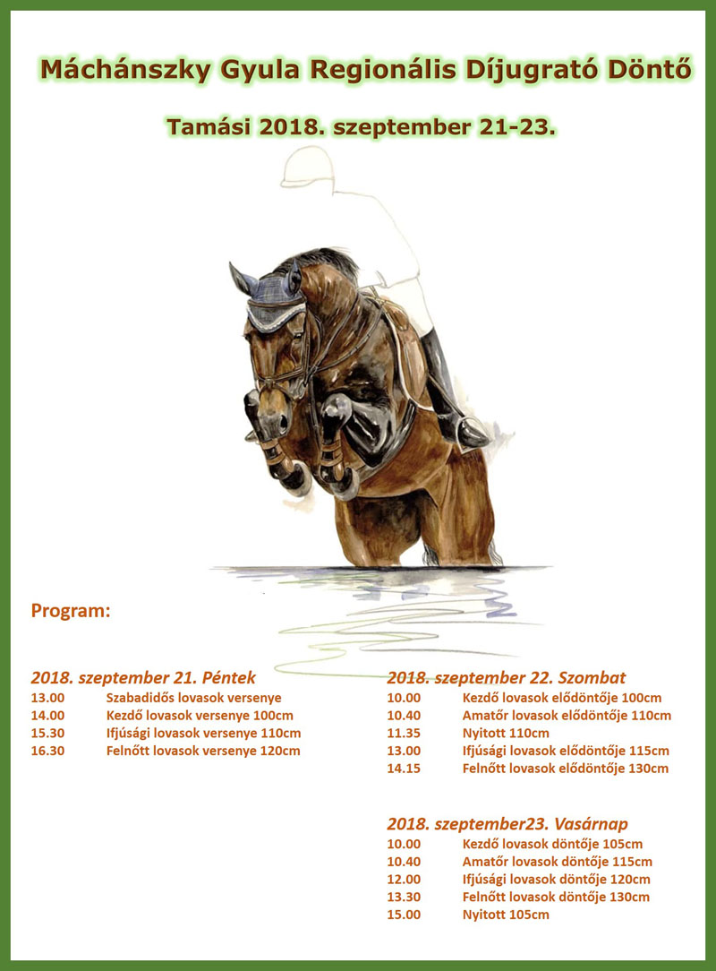 Máchánszky Gyula Regionális Díjugrató Döntő