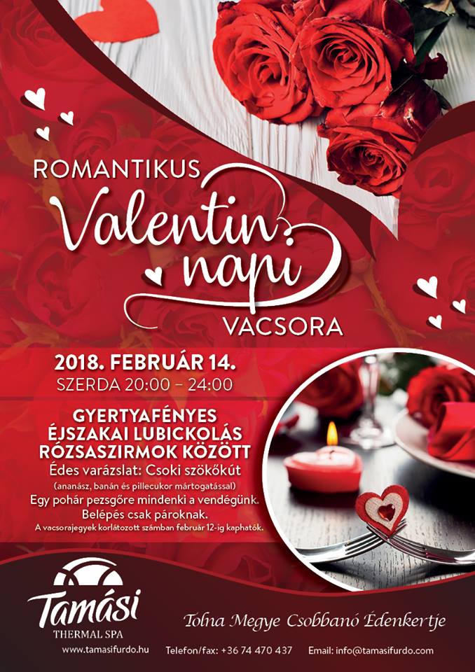 Romantikus Valentin napi vacsora
