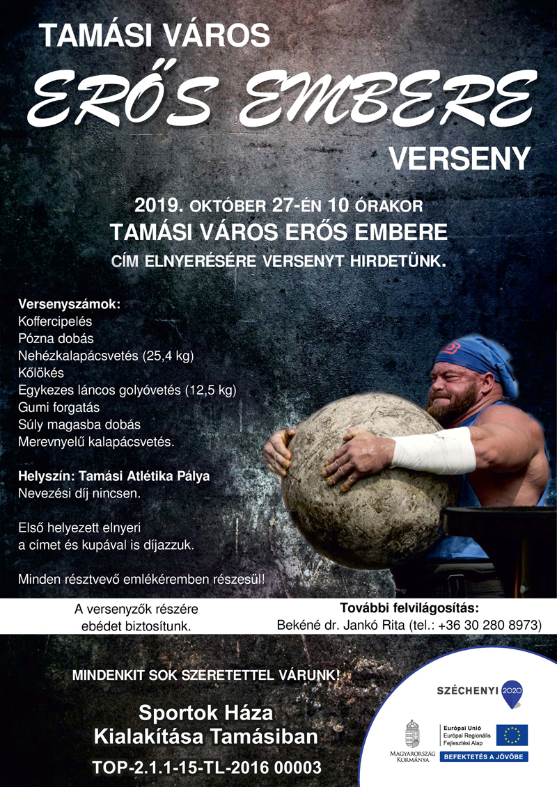 Tamási Város Erős Embere verseny