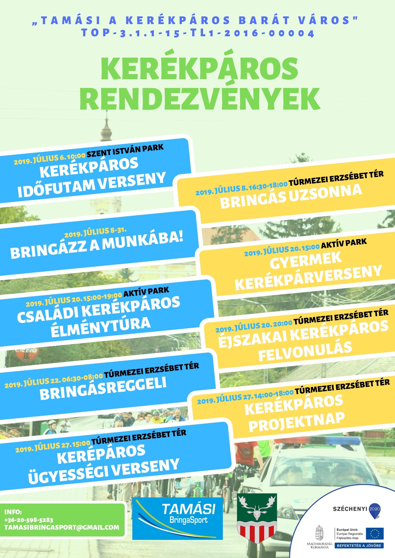 Tamási a kerékpárosbarát város - Kerékpáros rendezvények