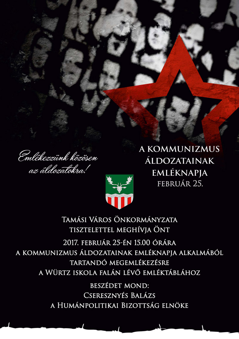 Kommunizmus áldozatainak emléknapja 2017