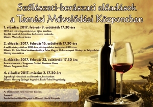 Szől&eacute;szeti-bor&aacute;szati szakmai előad&aacute;ssorozat