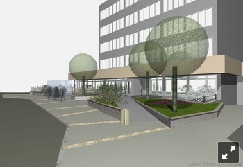 A megújuló buszmegálló látványtervei