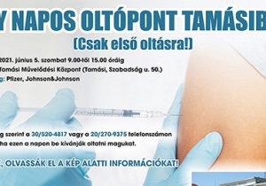 EGY NAPOS OLT&Oacute;PONT TAM&Aacute;SIBAN (Csak első olt&aacute;sra!)