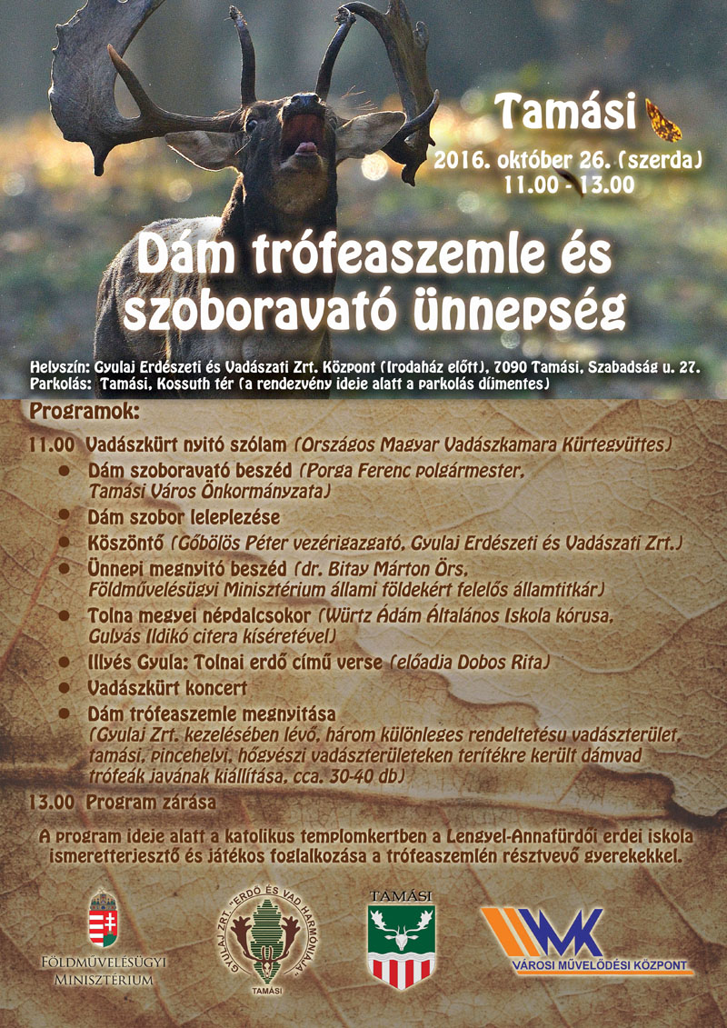 Dám trófeaszemle és szoboravató ünnepség