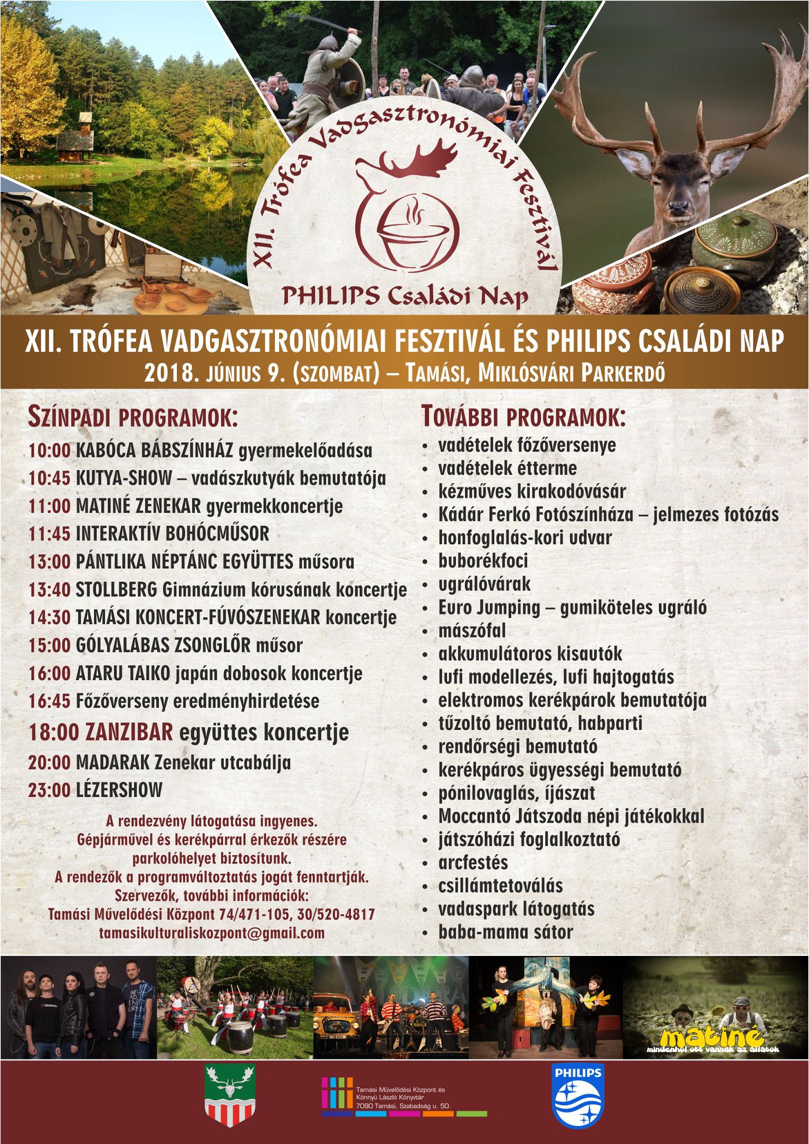 XII. TRÓFEA Vadgasztronómiai Fesztivál és PHILIPS Családi Nap