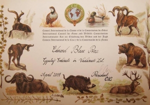 A Gyulaj Erd&eacute;szeti &eacute;s Vad&aacute;szati Zrt. Edmond Blanc d&iacute;jas!