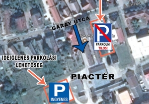 T&aacute;j&eacute;koztat&aacute;s parkol&aacute;si rend ideiglenes v&aacute;ltoz&aacute;s&aacute;r&oacute;l