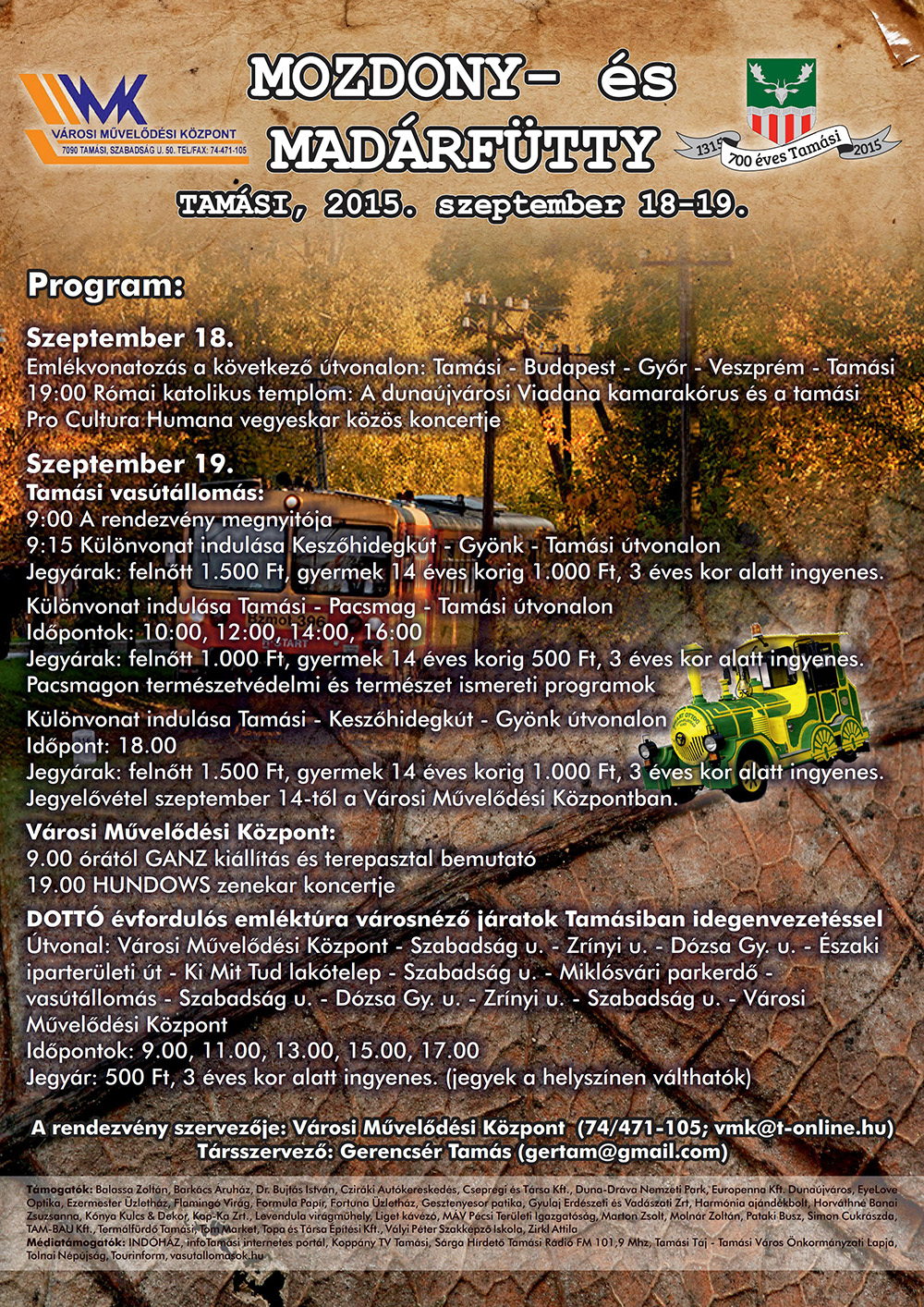 „Mozdony és madárfütty”