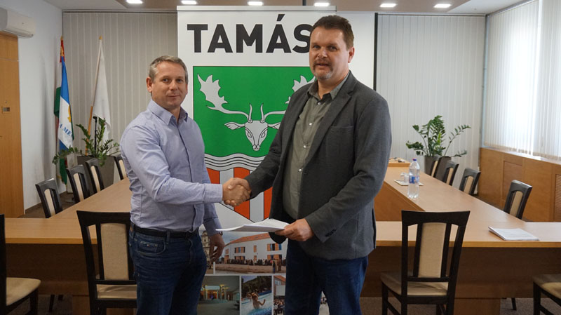 Tamási város fenntartható ökoturisztikai fejlesztése projekt megvaósítása- újabb szerződés került aláírásra