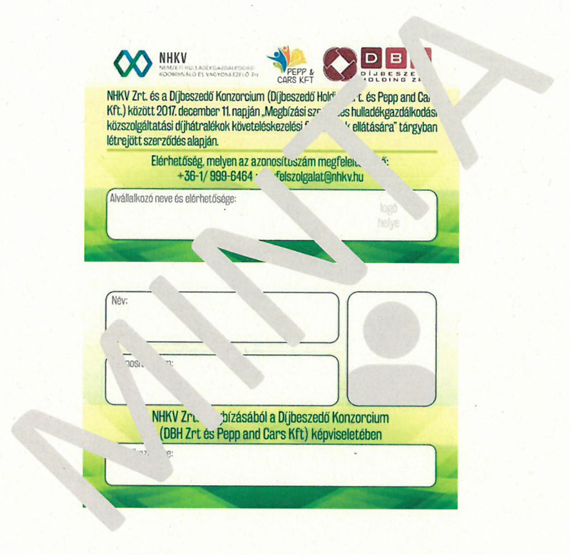 Tájékoztató a hulladékgazdálkodási díjbeszedéssel kapcsolatban