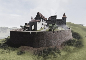 A tam&aacute;si v&aacute;r sz&aacute;m&iacute;t&oacute;g&eacute;pes rekonstrukci&oacute;ja korabeli r&eacute;zmetszet alapj&aacute;n