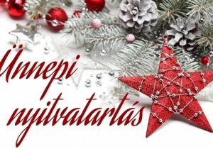 T&aacute;j&eacute;koztat&oacute; &uuml;nnepi nyitvatart&aacute;sr&oacute;l