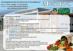 Megh&iacute;v&oacute; a &bdquo;K&ouml;zfoglalkoztat&aacute;si Konferencia &eacute;s Term&eacute;kb&ouml;rze&rdquo; rendezv&eacute;nyre