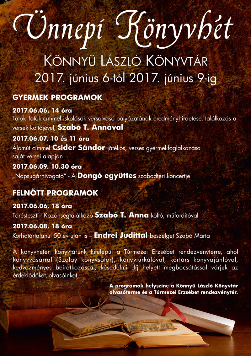 Ünnepi könyvhét 2017