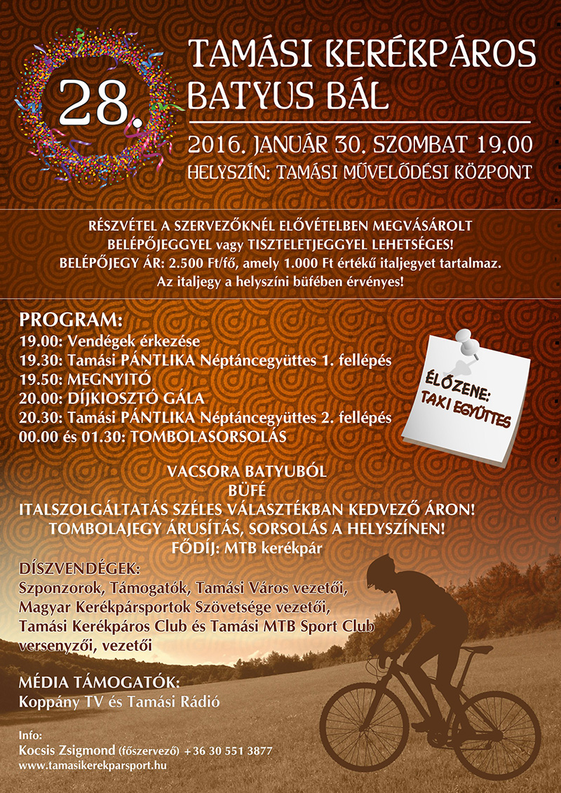 Tamási Kerékpáros Batyus Bál 2016