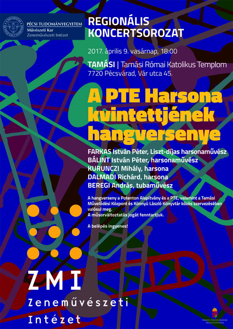 A Pécsi Tudományegyetem Harsona Kvintettjének koncertje	