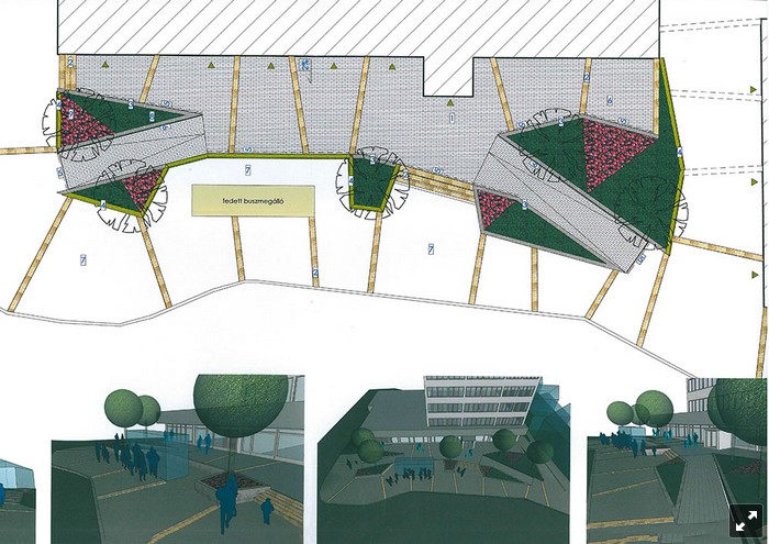 Megújul a központi buszmegálló tere