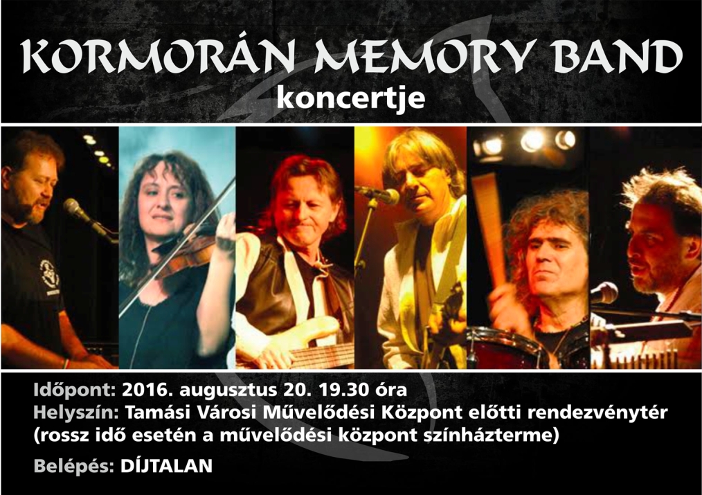 Kormorán Memory Band koncertje