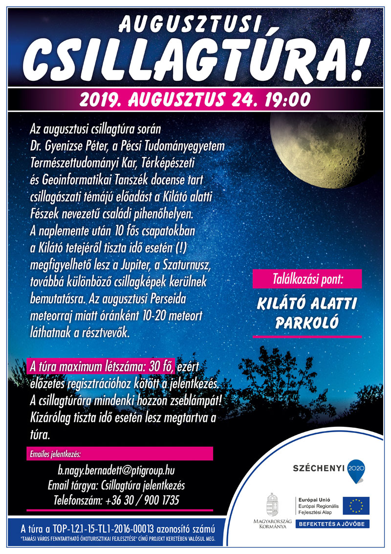 Augusztusi csillagtúra!