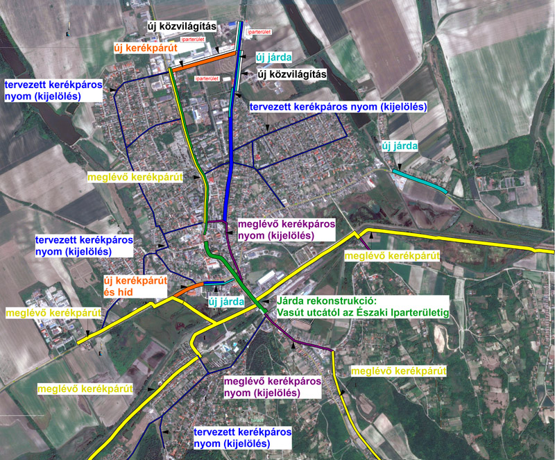 Tájékoztató járdafelújítási és kerékpárút építési munkálatokról